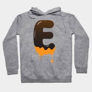 Chocolate Alphabet Letter E Hoodie